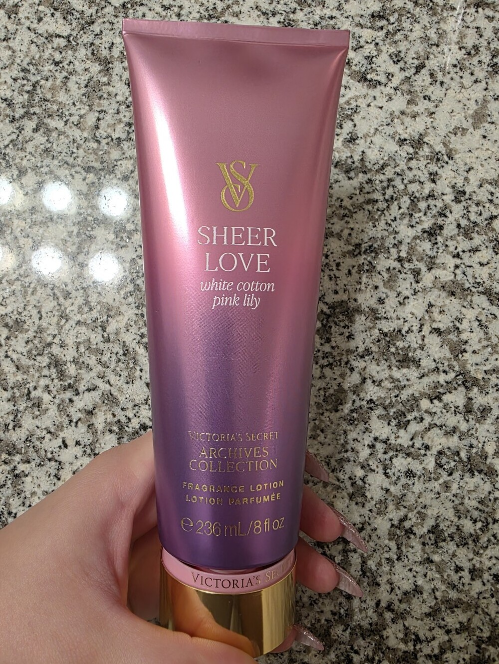 Victoria's Secret Sheer Love Lotion — Pink to Purple Gradient